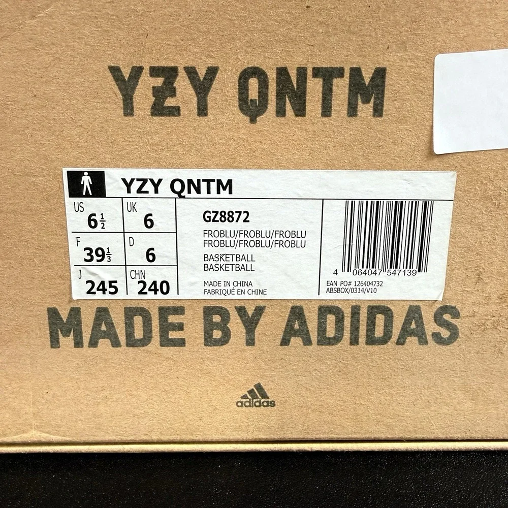 NEW! NIB Adidas‎ Men's Yeezy Qntm QUANTUM In Frozen Blue GZ8872 Size 6.5